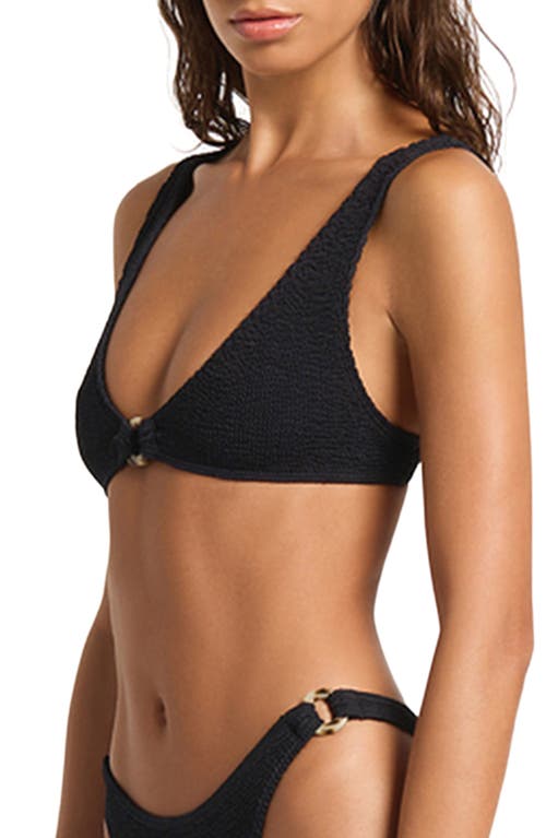 Bondeye Bond-eye Ring Scout Bikini Top In Black