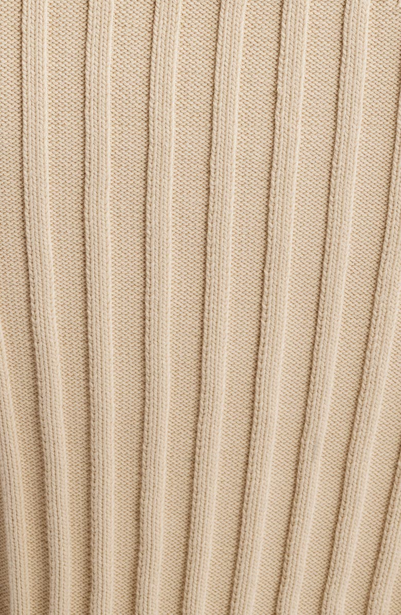 Cult Gaia Ceilo One-Shoulder Directional Rib Cotton Sweater Dress, Alternate, color, 