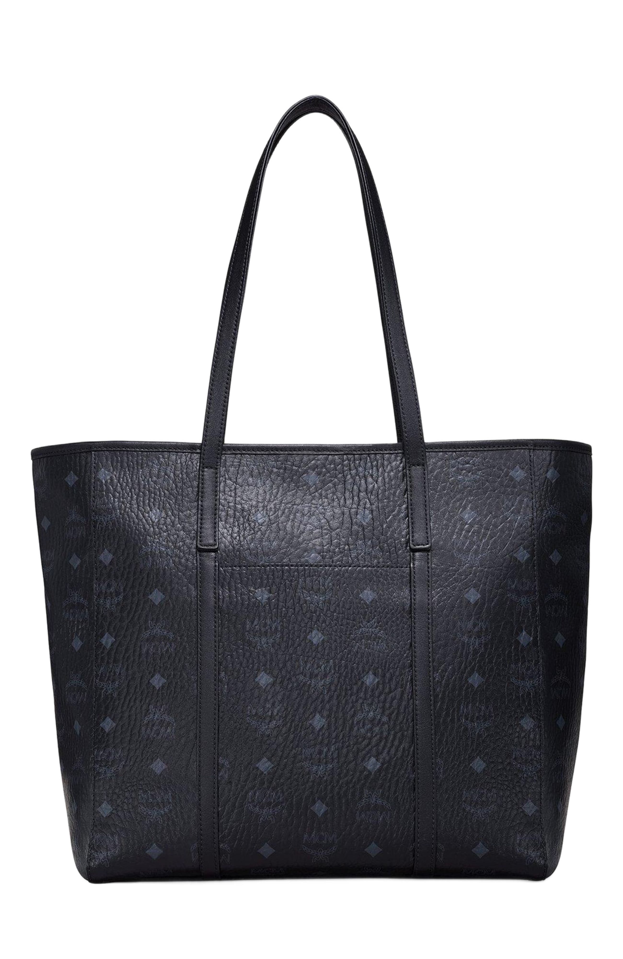 MCM Medium Toni Top-Zip Shopper in Visetos, Alternate, color, 