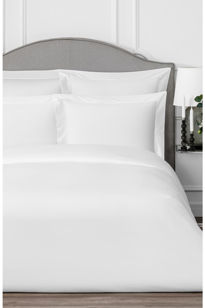 Rhapsody Duvet Cover, Alternate, color, White