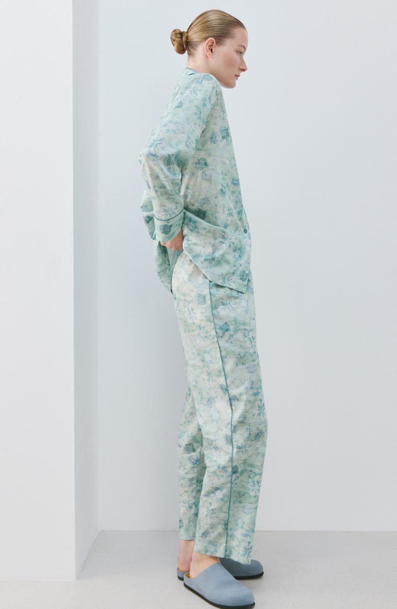 MANGO Print Cotton Pajama Pants, Alternate, color, 