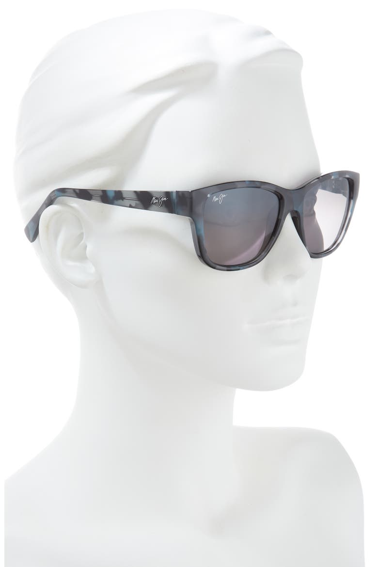 53mm Core Rectangle Polarized Sunglasses, Alternate, color, BLUE BLUE GREY