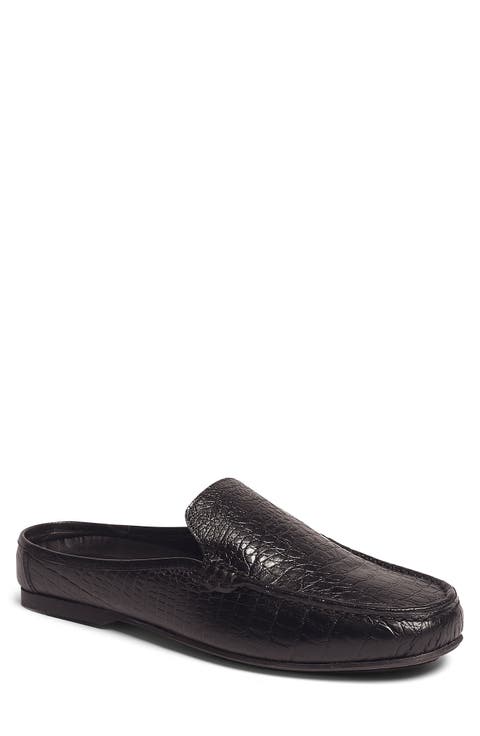 Cronos Alli Croc Embossed Mule (Men)