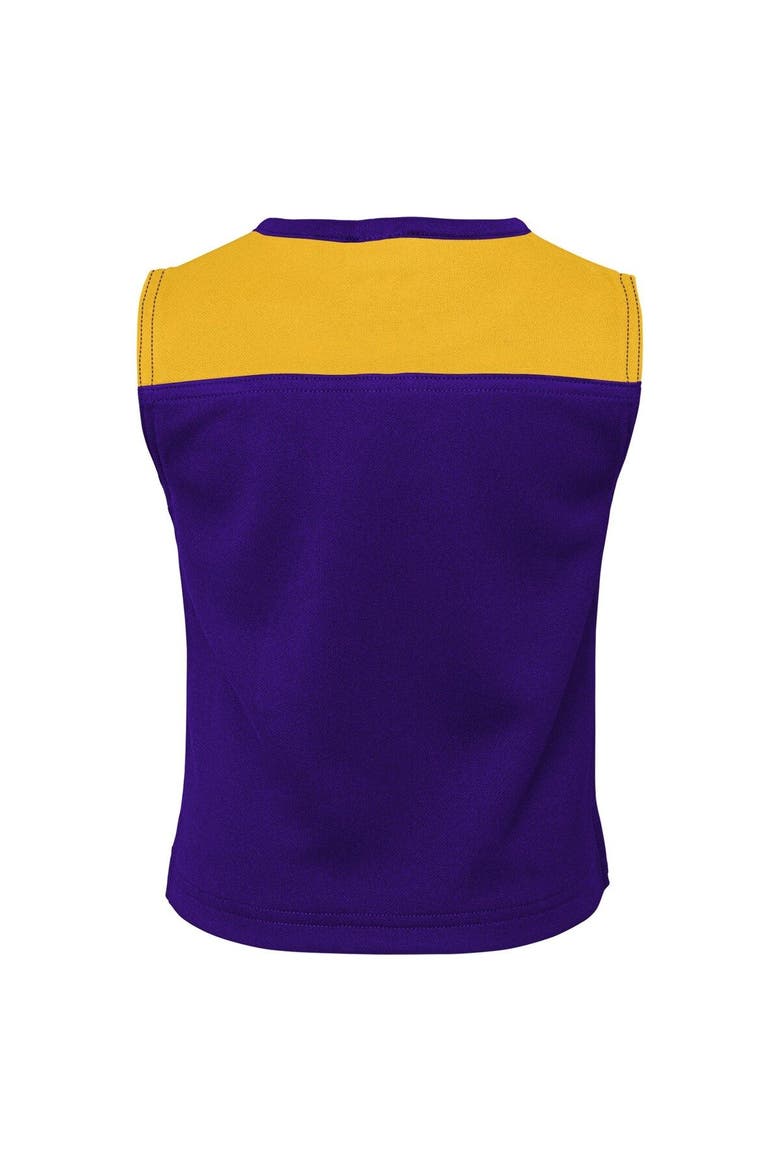 Girls Youth Purple Minnesota Vikings Spirit Two-Piece Cheerleader Set, Alternate, color, Purple