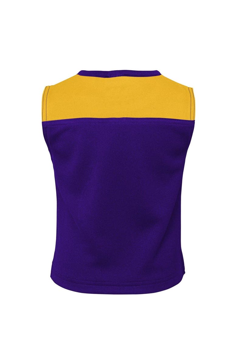 Outerstuff Girls Youth Purple Minnesota Vikings Spirit Two-Piece Cheerleader Set, Alternate, color, Purple