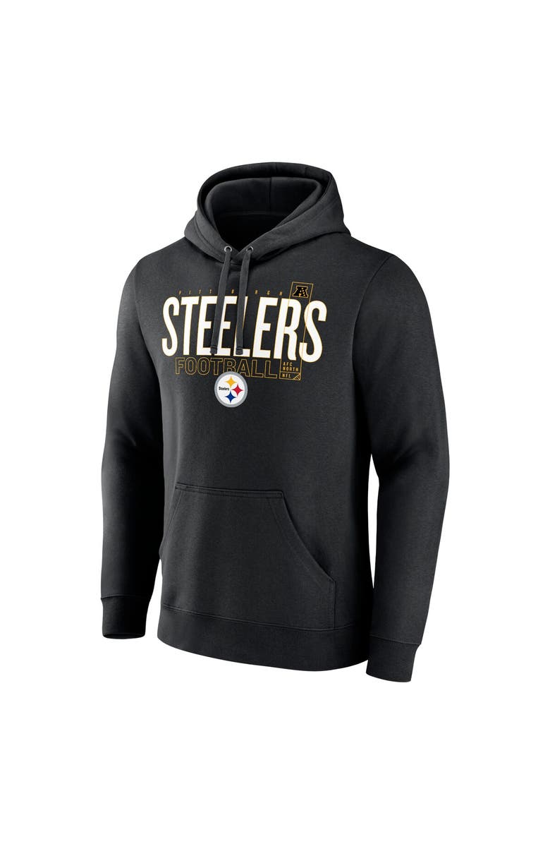 FANATICS Men's Fanatics Black Pittsburgh Steelers Pylon Outline Pullover Hoodie, Alternate, color, Black