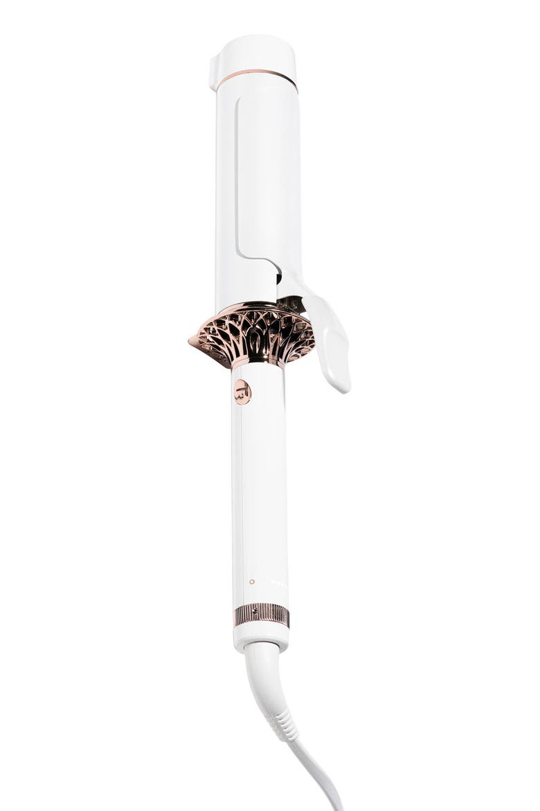 BodyWaver 1.75-Inch Clip Barrel Curling Iron for Waves and Volume, Alternate, color, WHITE/ROSE GOLD