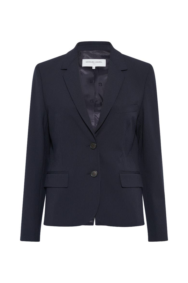 Tayana Single Breasted Tailored Blazer, Alternate, color, Navy Blue