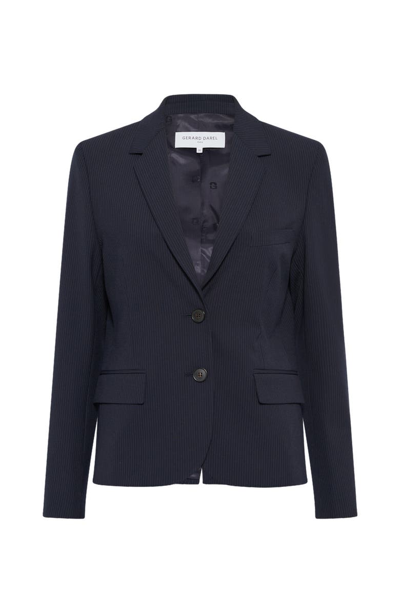 GERARD DAREL Tayana Single Breasted Tailored Blazer, Alternate, color, Navy Blue