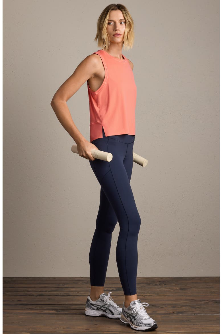 Serene Crop Performance Tank, Alternate, color, CORAL