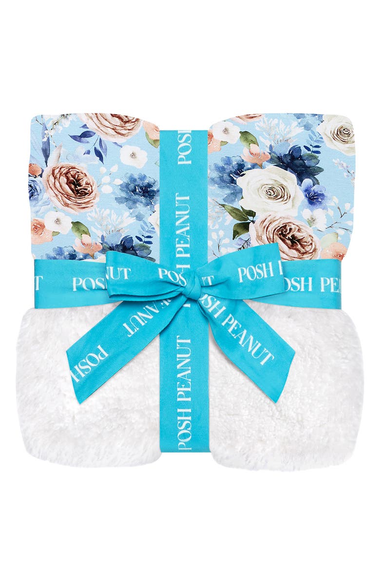 Posh Peanut Frostine Luxe Plush Patoo Baby Blanket, Alternate, color,