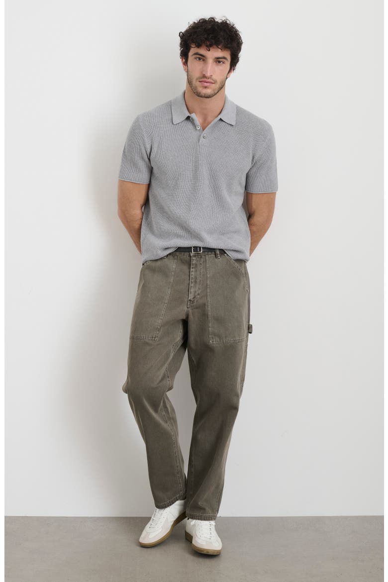 Recycled Cotton Painter Jeans, Alternate, color, THYME