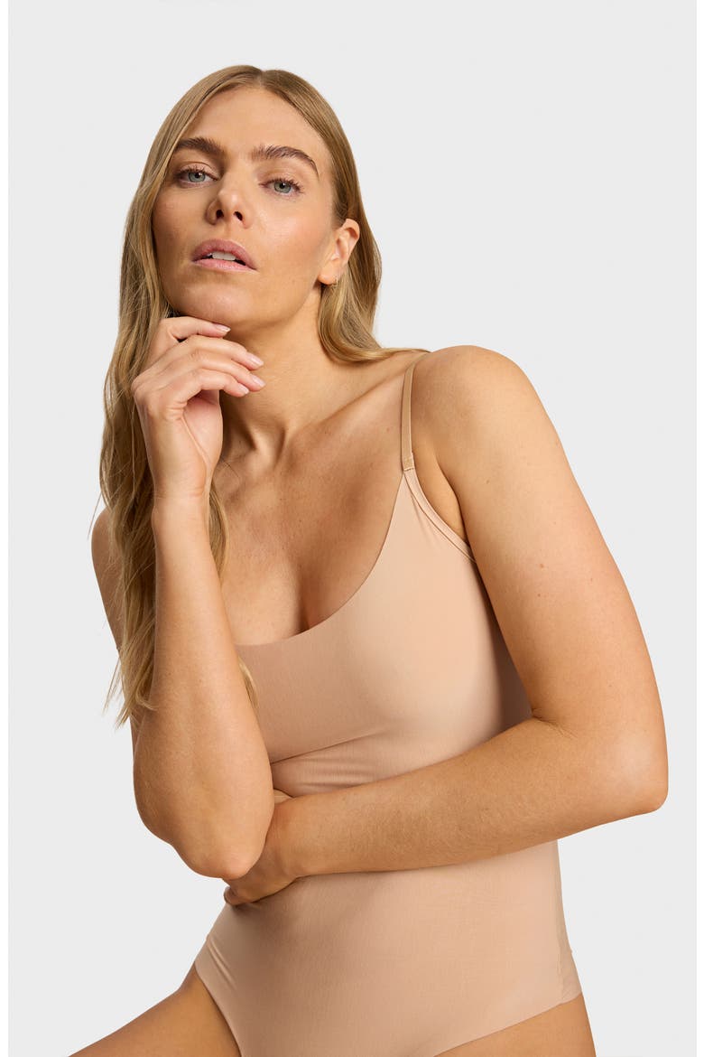 Butter Cami Bodysuit, Alternate, color, BEIGE