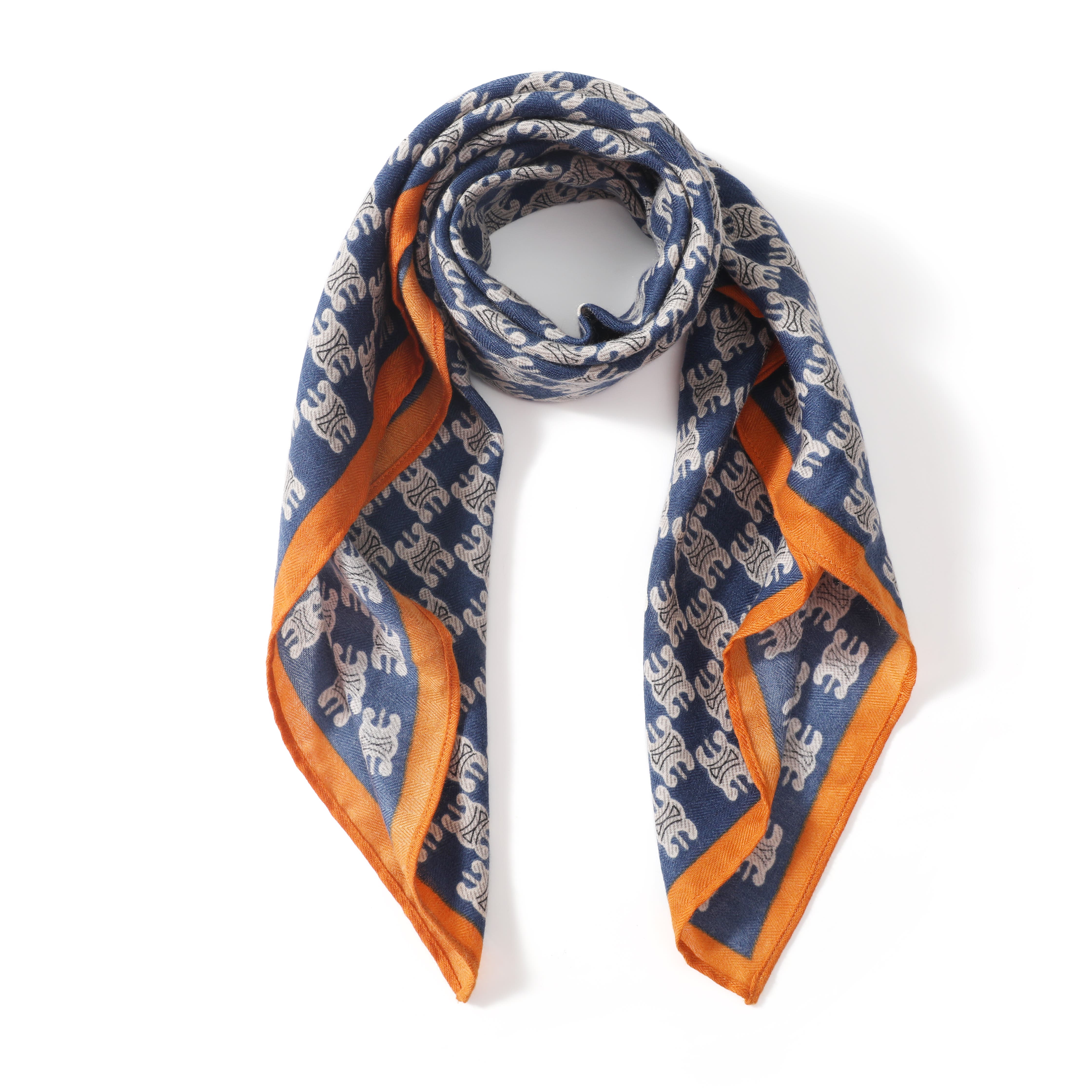 SILKSILKY Pure Silk Vintage-Inspired Pattern Square Scarf | Nordstrom