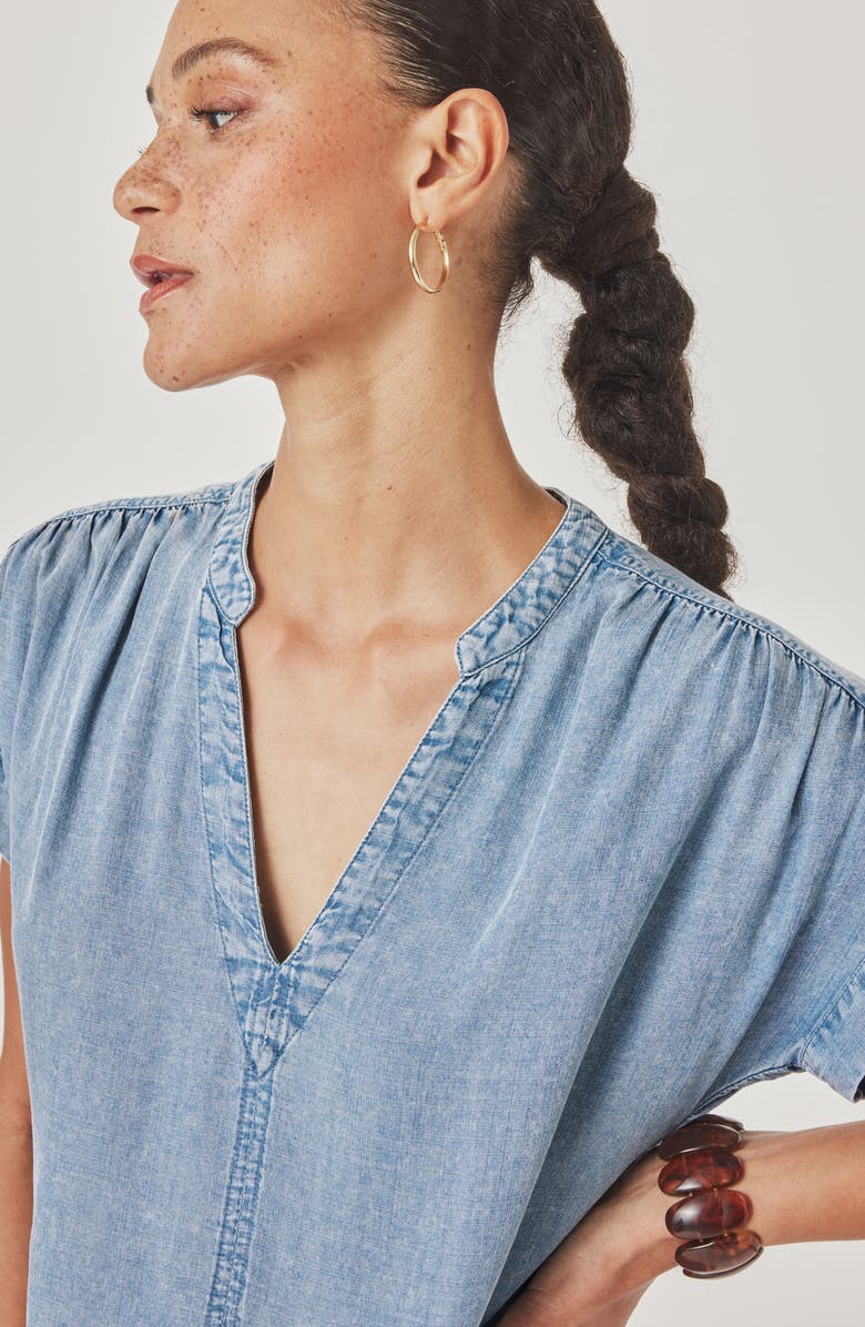 Splendid Ivy Denim Minidress, Alternate, color, Indigo Blue