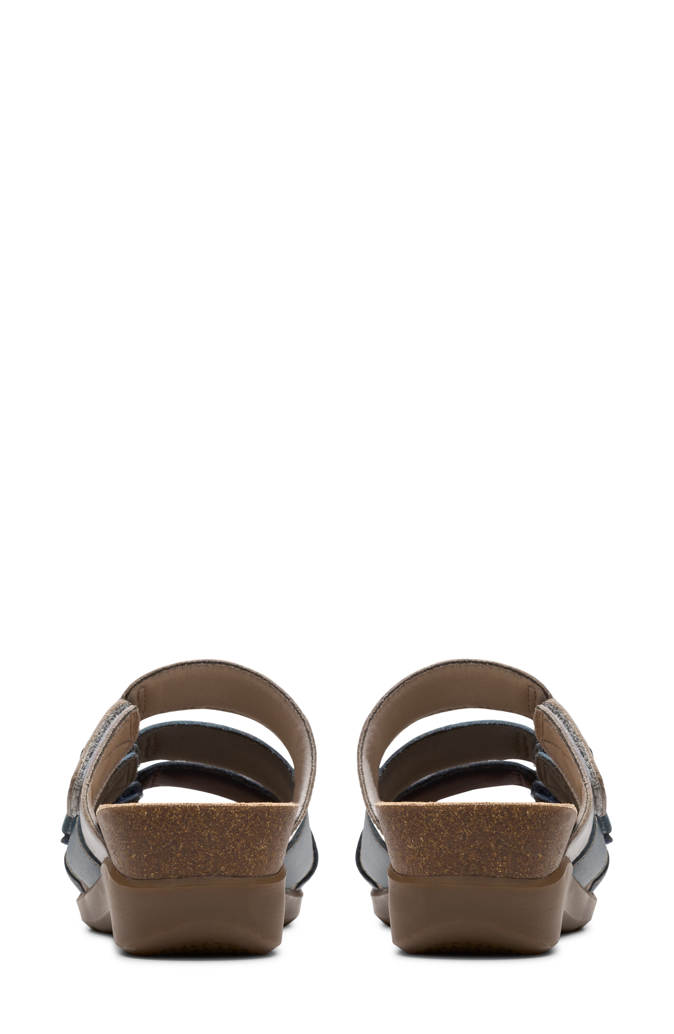 Calenne Lily Slide Sandal, Alternate, color, NAVY MULTI