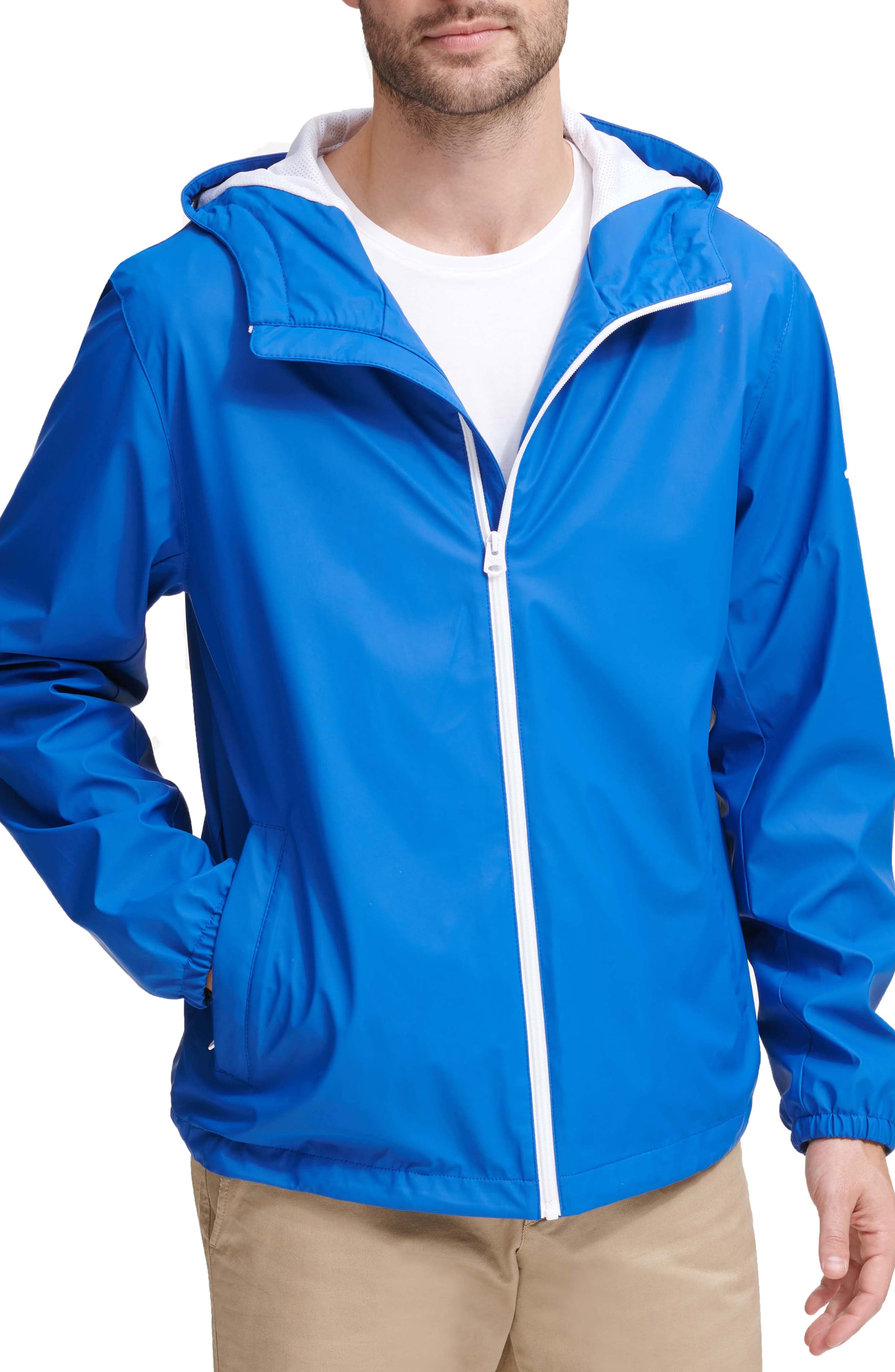 Dockers® Rubberized Water-Resistant Hooded Zip Jacket (Men) | Nordstromrack