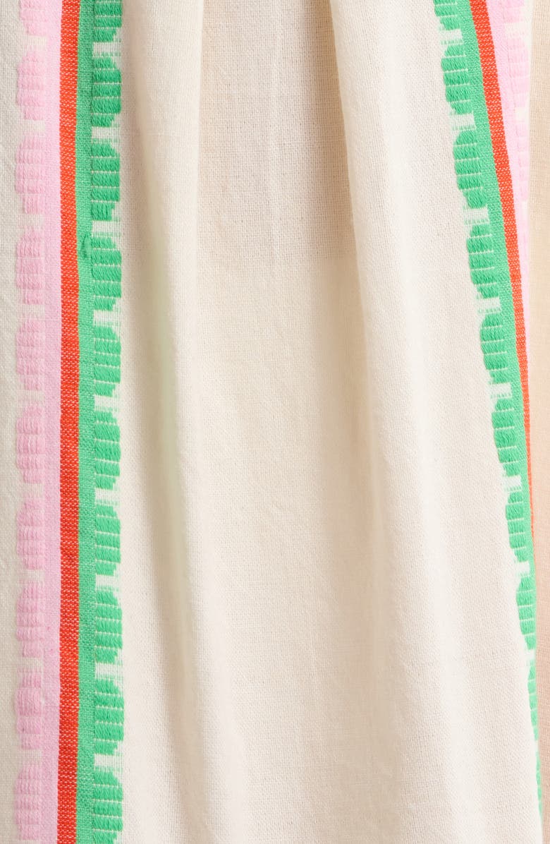 lemlem Nia Stripe Pleated Cotton Cover-Up Slipdress, Alternate, color, Kibebi Fragaria