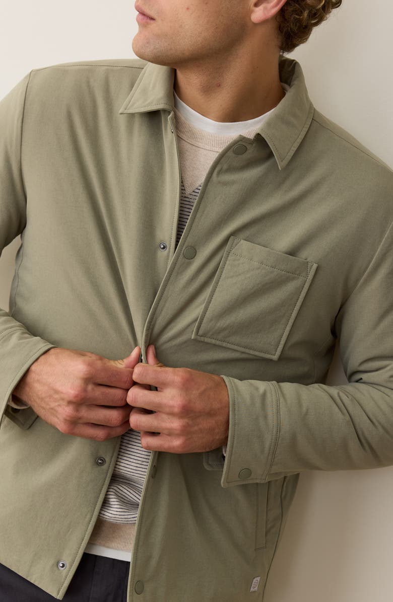 Marine Layer Insulated Water Resistant Travel Jacket, Alternate, color, Vetiver