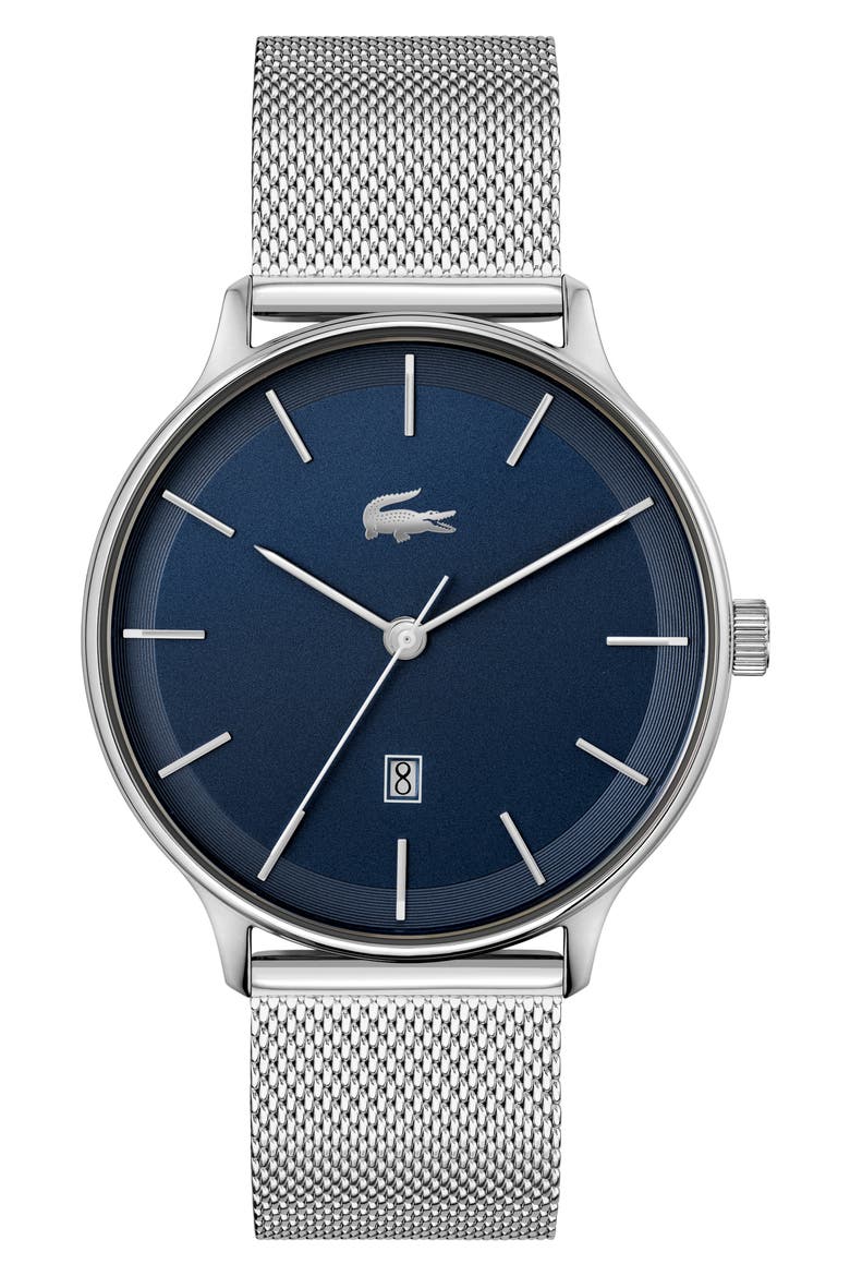 Club Mesh Strap Watch, 42mm, Main, color, BLUE