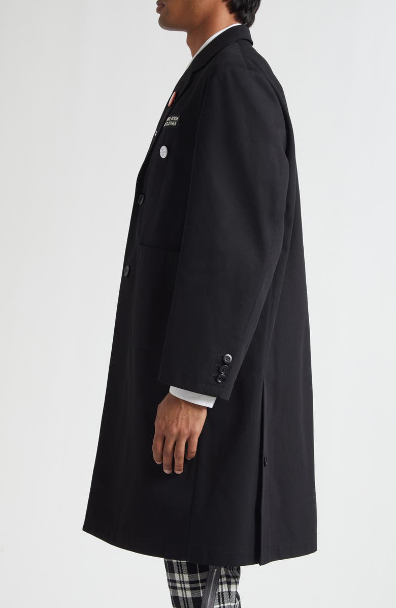 Undercover Embroidered Patch Coat, Alternate, color, Black