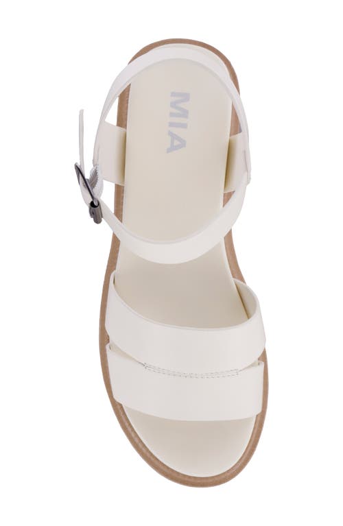 MIA MIA JOVIE ANKLE STRAP PLATFORM WEDGE SANDAL 