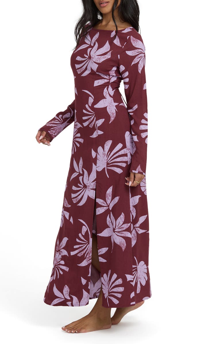 Billabong Romance You Long Sleeve Maxi Dress, Alternate, color, Pinkie