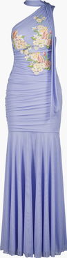 SAEMDI Alba Floral Embroidered Mesh Dress