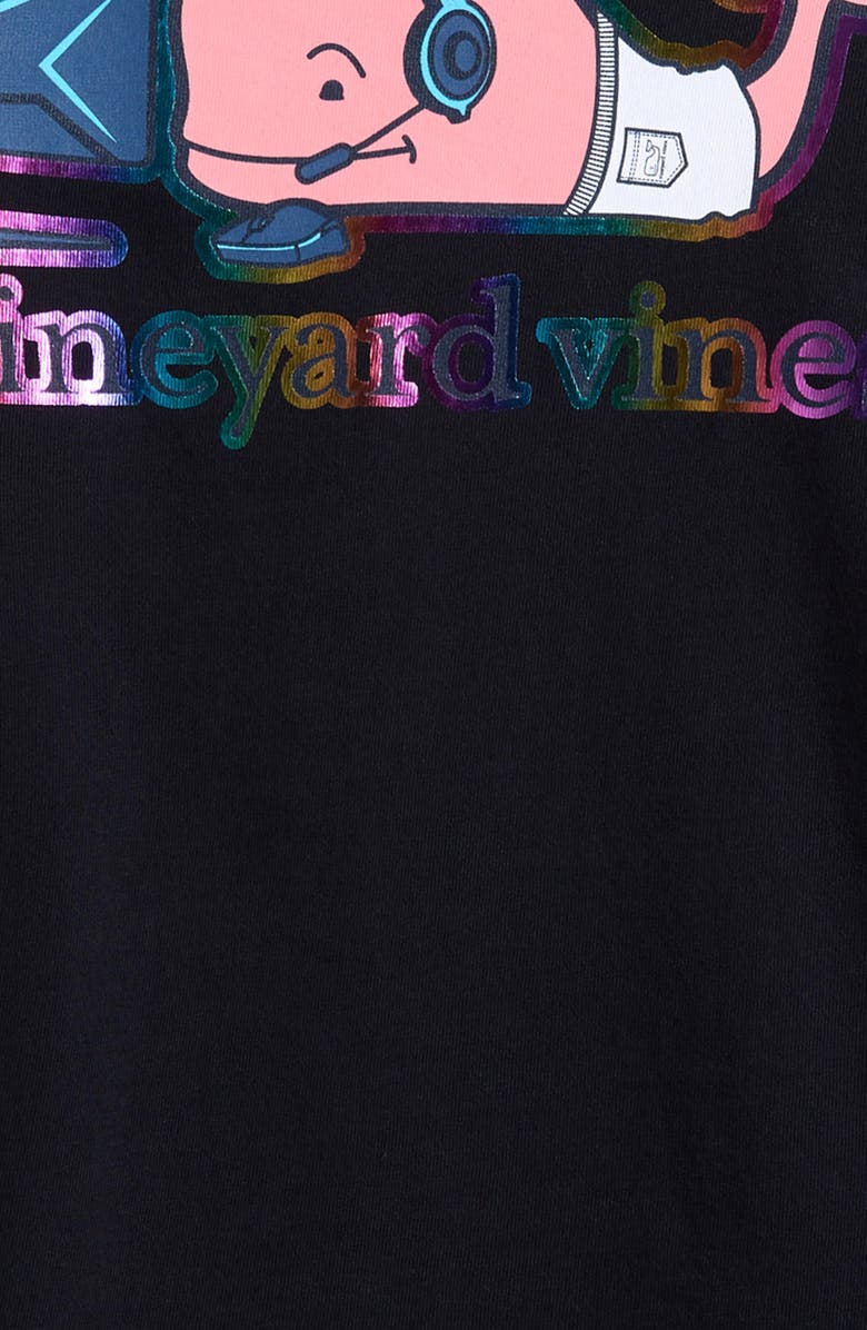 vineyard vines Kids' Gamer Whale Long Sleeve Pocket Graphic T-Shirt, Alternate, color, 