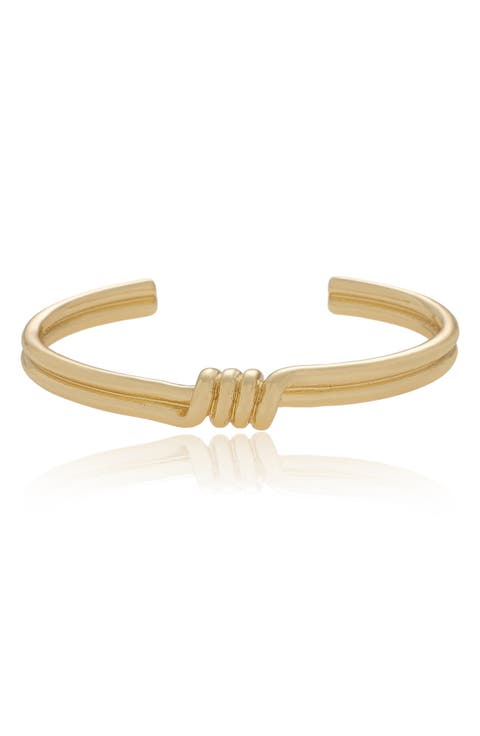 Coil Bangle Cuff Bracelet