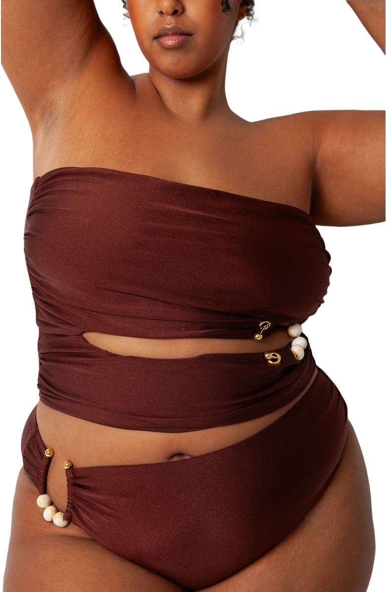 Villa Fresca Amara Bikini Swimsuit Top, Alternate, color, 