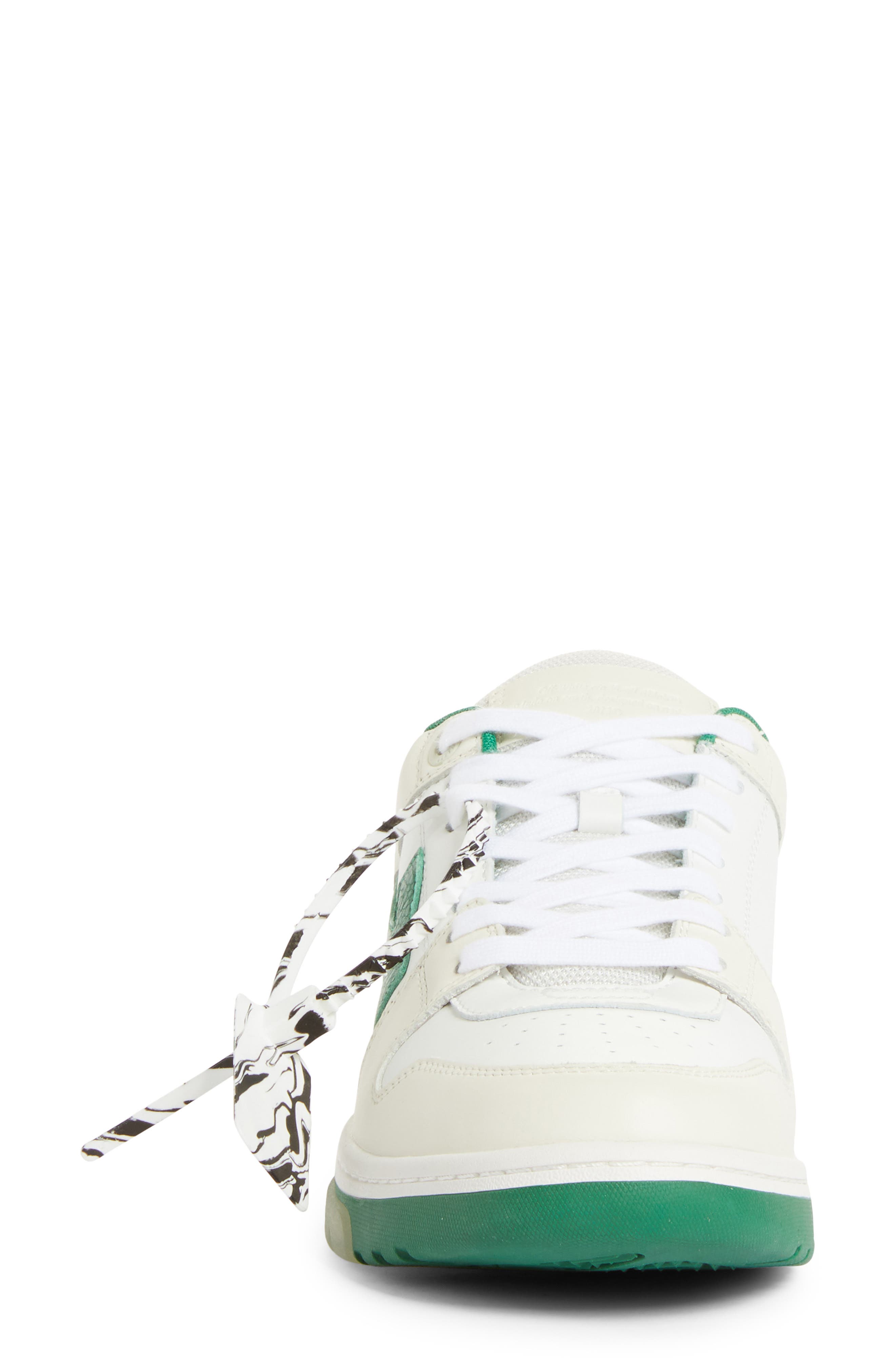 Off-White Out of Office OOO Low Top Sneaker, Alternate, color, White Green