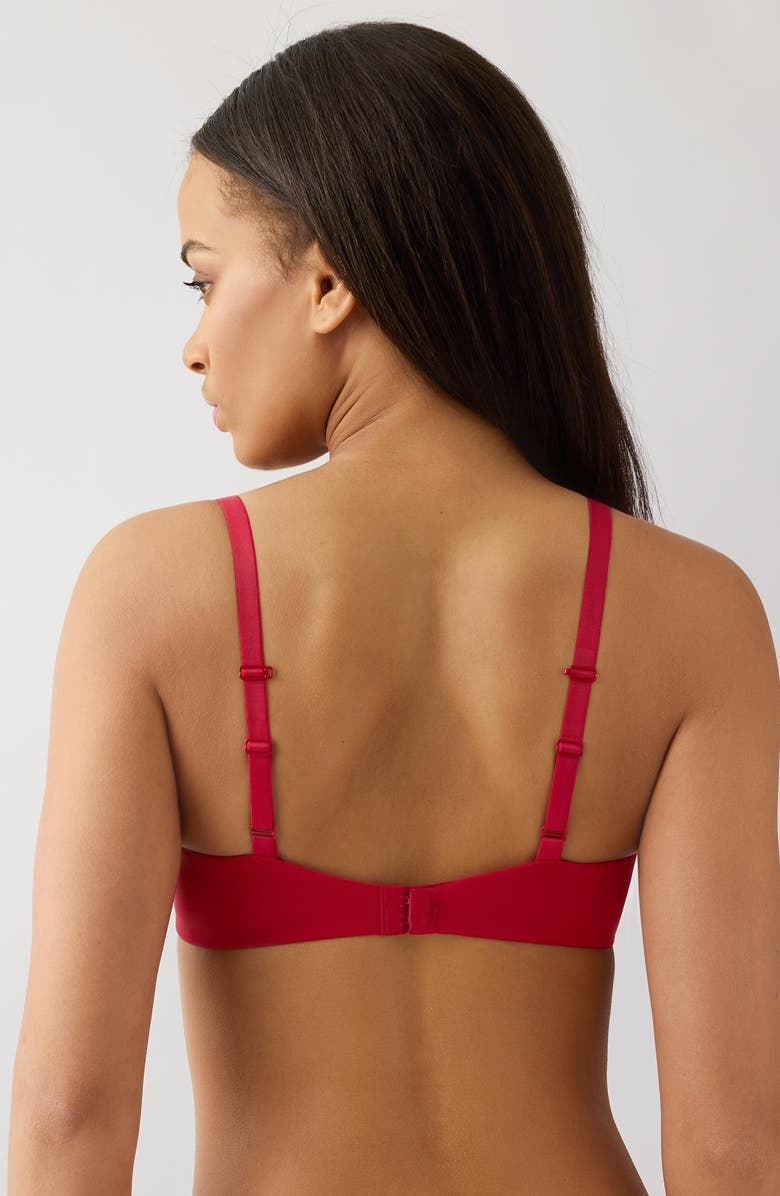 b.tempt'd by Wacoal Future Foundation Wireless T-Shirt Bra, Alternate, color, Chili Pepper Red