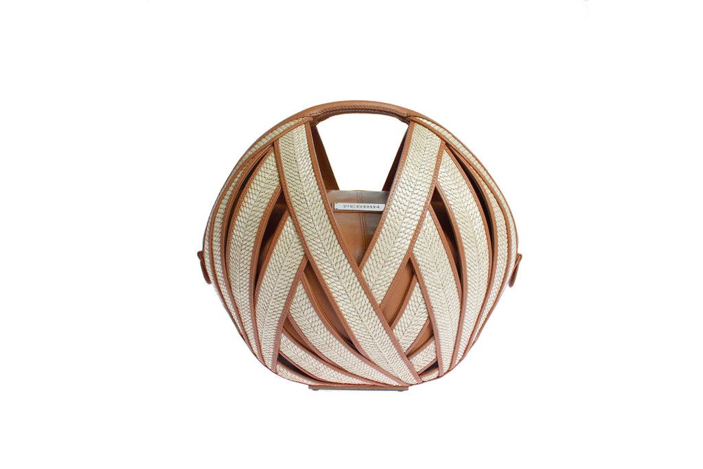 PERRIN PARIS Le Panier Raphia Handbag, Main, color, 