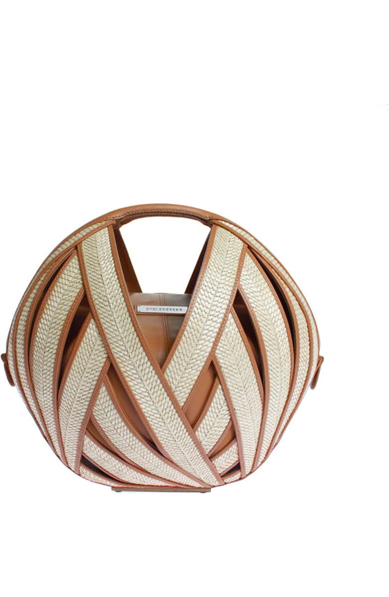 PERRIN PARIS Le Panier Raphia Handbag, Main, color,
