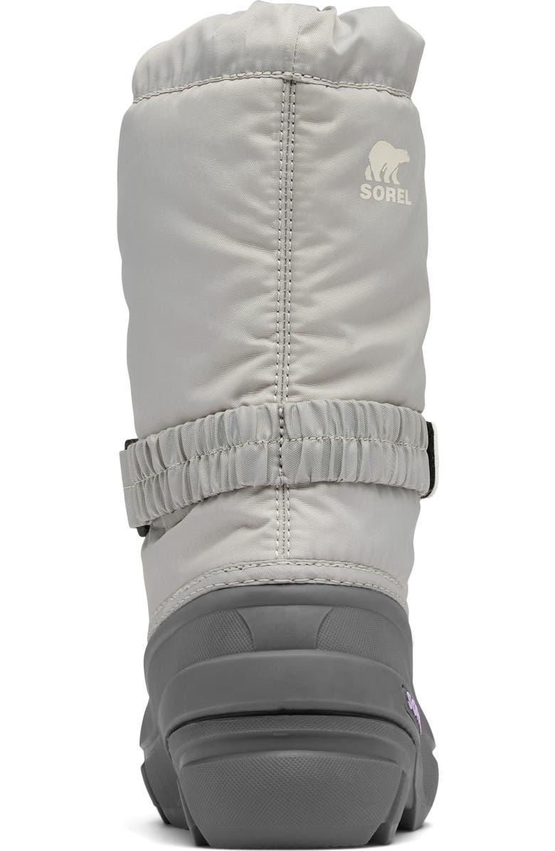 SOREL Kids' Flurry Waterproof Snow Boot, Alternate, color, Dove/ Euphoric Lilac