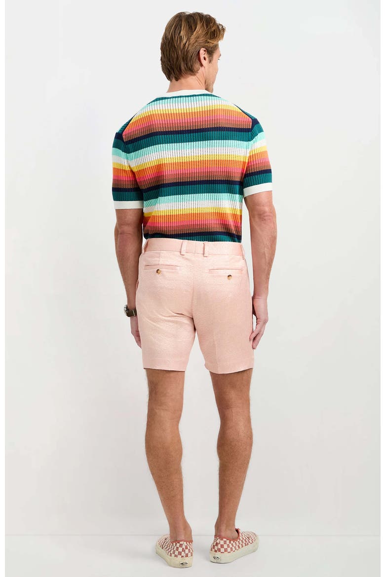Clyde Short Metallic Jacquard, Alternate, color, Palazzo Pink