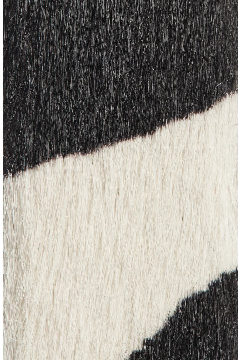 Donna Calf Hair Belt, Alternate, color, KASBA BIANCO/ NERO