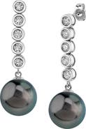 The Pearl Source Tahitian South Sea Pearl & Diamond Cascade Earrings