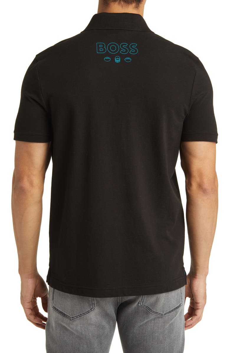 BOSS x NFL Cotton Polo, Alternate, color, Miami Dolphins Black