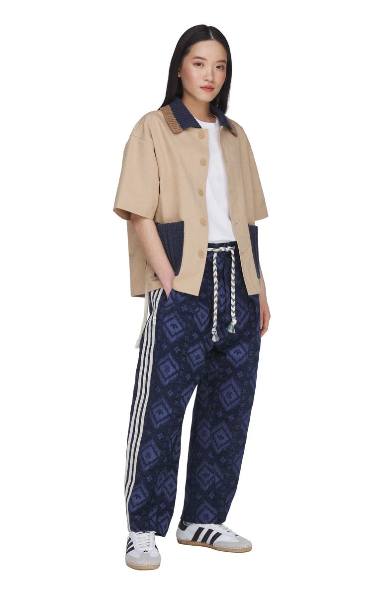 adidas Originals x CLOT Ikat Drawstring Pants, Alternate, color, Tech Indigo