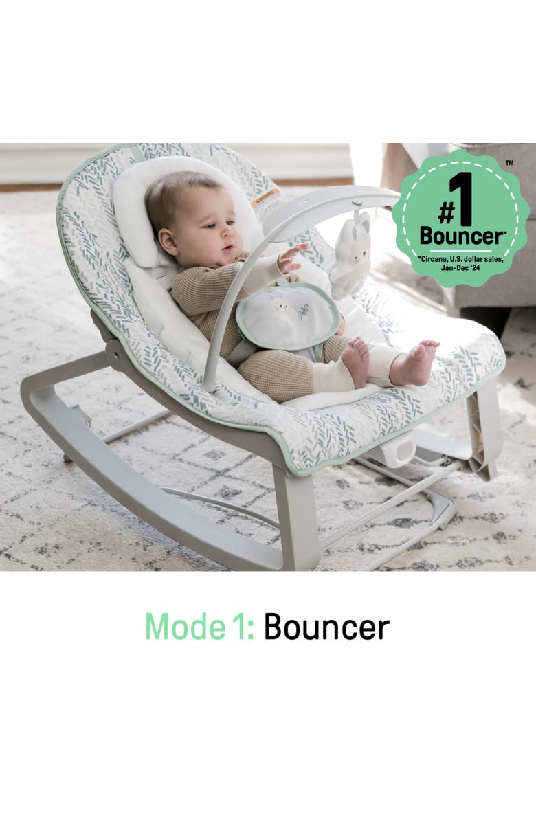 INGENUITY Keep Cozy 3-in-1 Grow with Me Baby Bouncer, Alternate, color, Multicolored