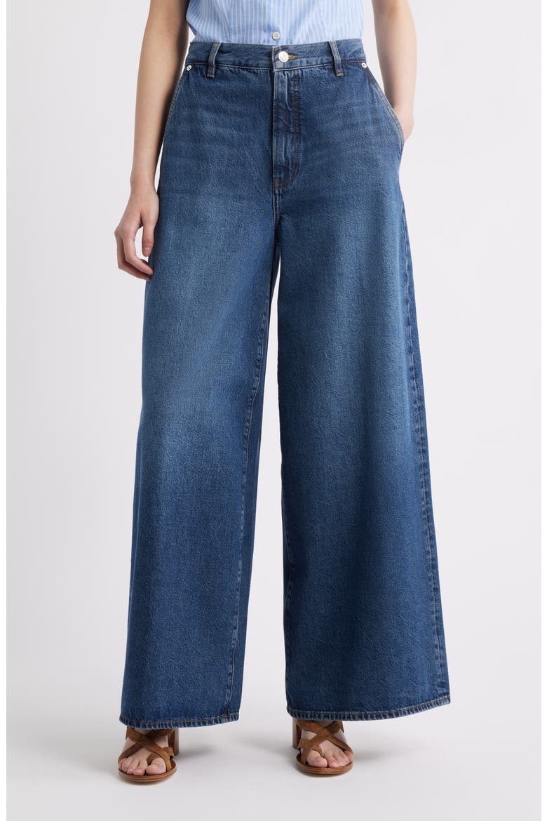 The Drape High Waist Wide Leg Jeans, Main, color, TOMMY