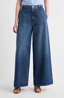 FRAME The Drape High Waist Wide Leg Jeans