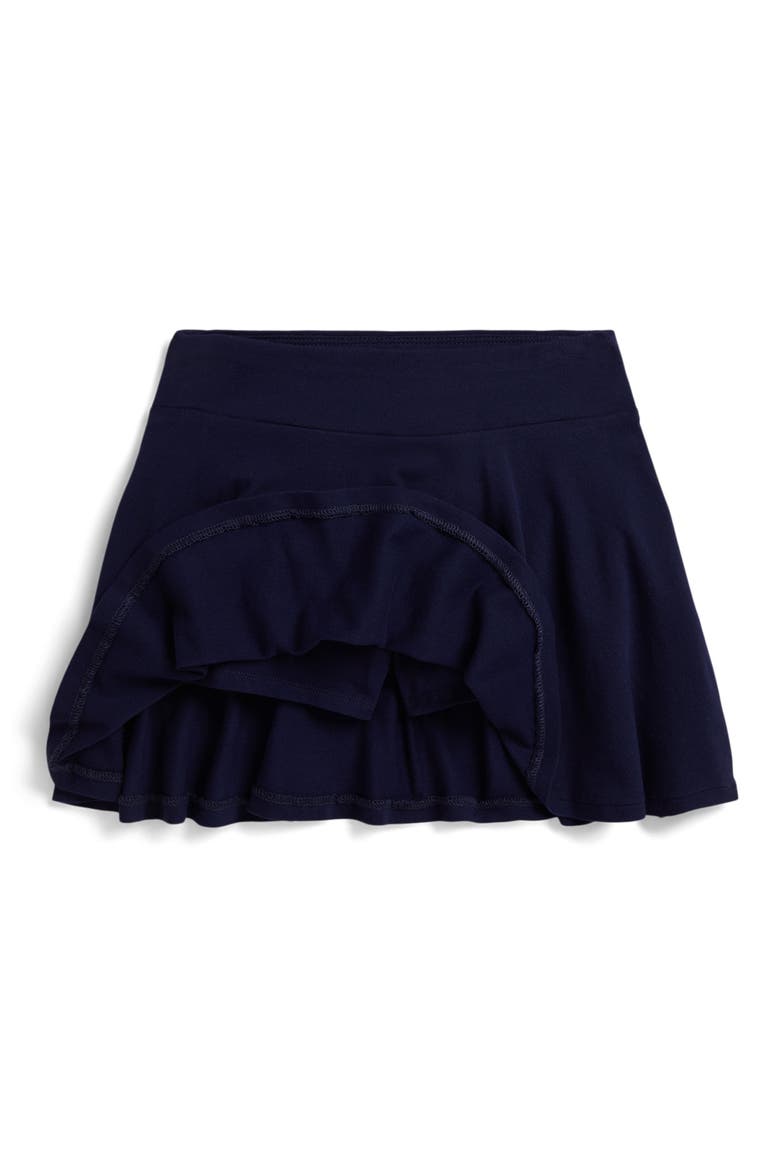 Kids' Stretch Mesh Skort, Alternate, color, REFINED NAVY