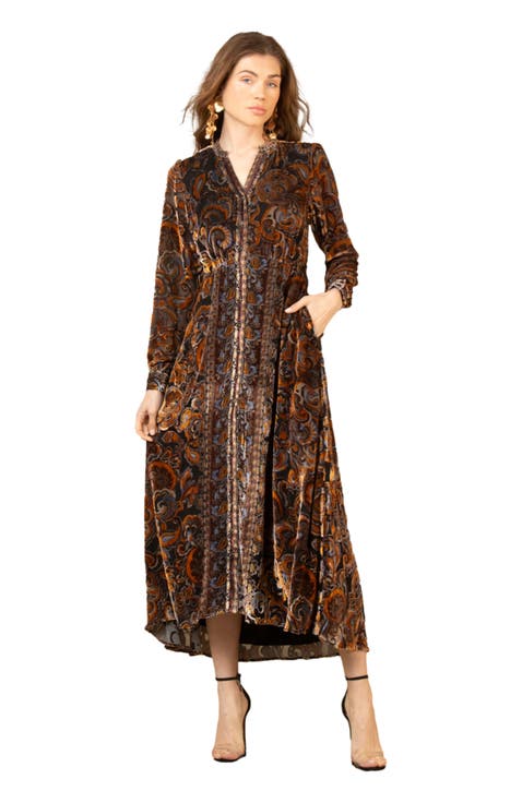 Clarissa Velvet Midi Dress