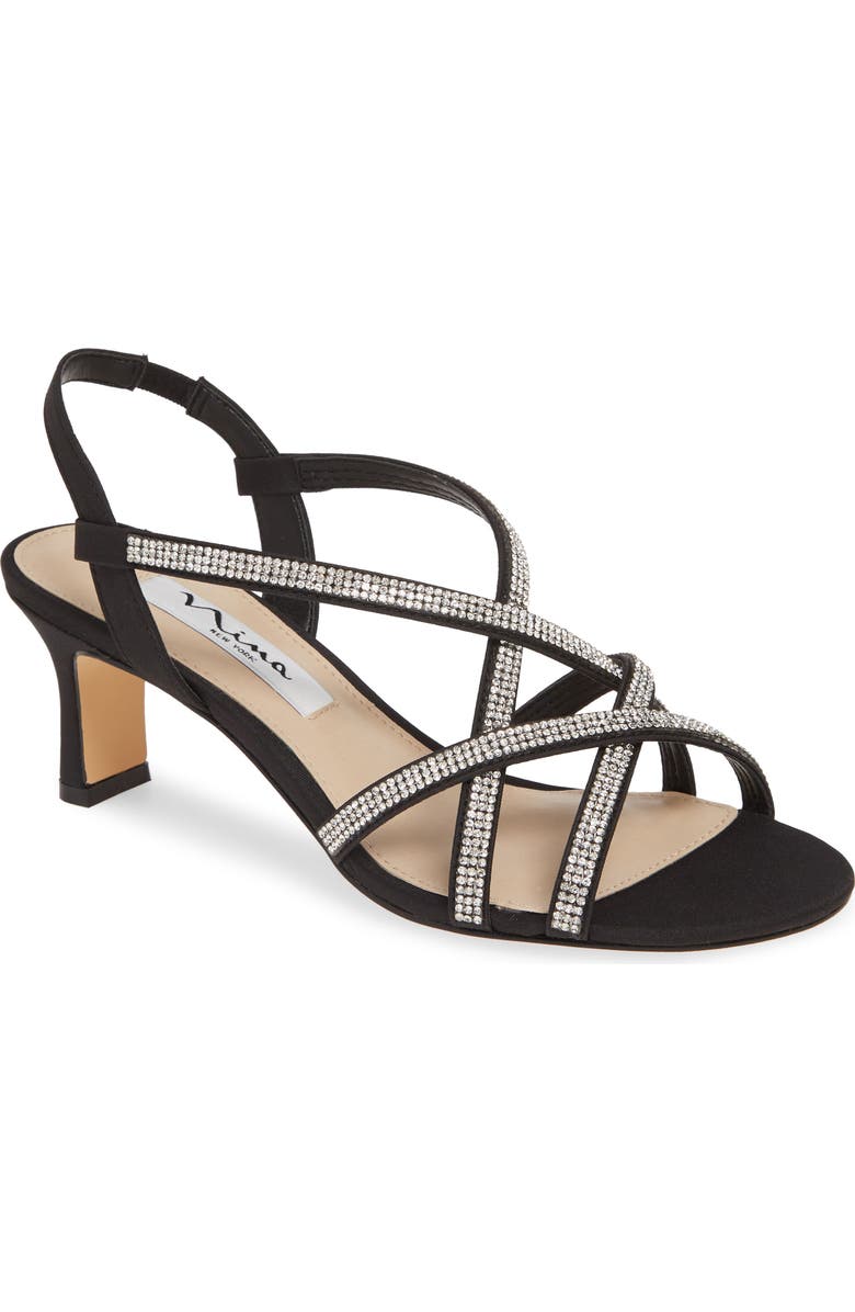 Nina Noni Crystal Embellished Slingback Sandal, Main, color,