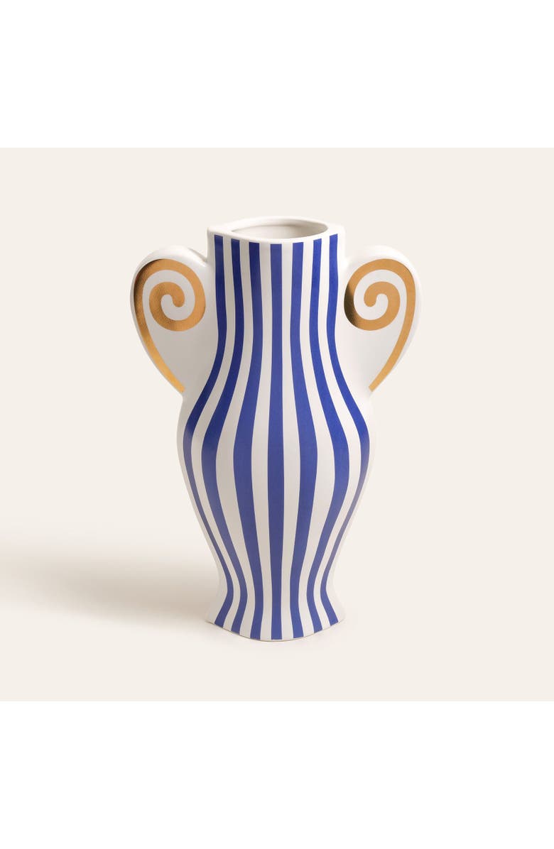 Zsa Zsa Zsu Longhu Ceramic Vase 14 In, Main, color, Blue