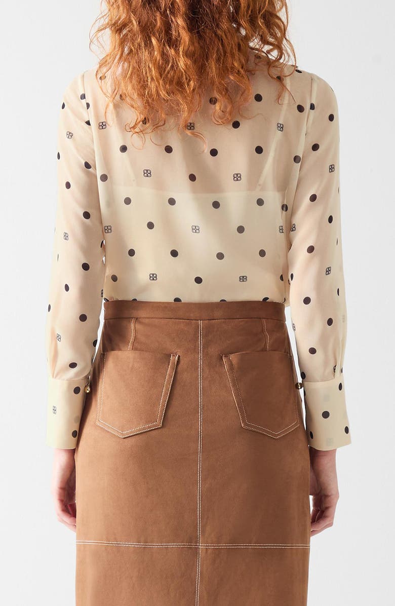 LK Bennett Hester Print Georgette Shirt, Alternate, color, 