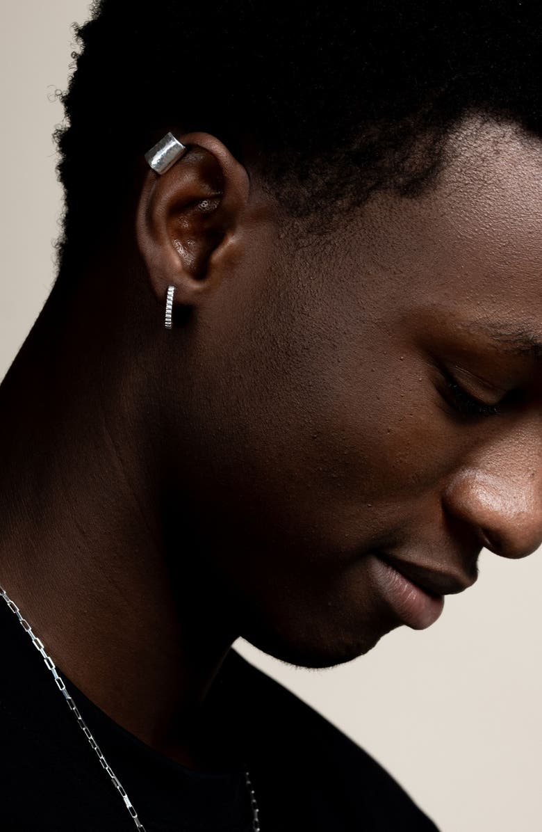 Dower & Hall Men's Long Straight Nomad Ear Cuff, Alternate, color, Sterling Silver